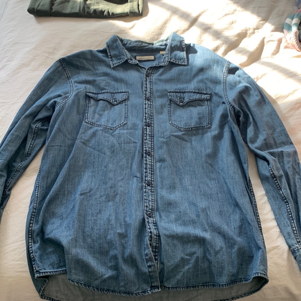 GH Bass Denim Button Down - XL